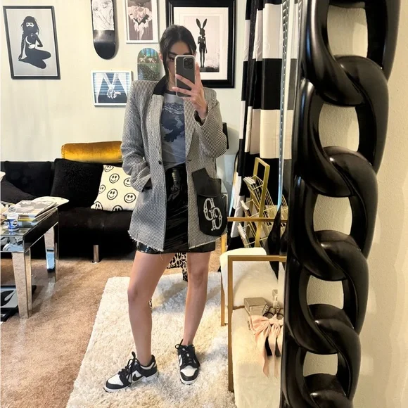 🚫SOLD🚫DYLANLEX DYLAN LEX BLAZER HOUNDSTOOTH M - Picture 8 of 11